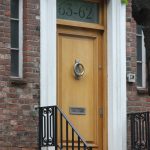 Oak door in light stain